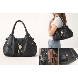 Vintage Dooney & Bourke Pebble Leather Satchel – Slouchy Y2K Shoulder Bag